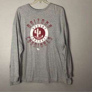 NFL Arizona Cardinals Gray Long Sleeve Tee Sz 4XL